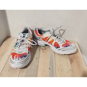 Saucony ProGrid Triumph 4 Rainbow Men's 9 Women's 10.5 streetwear tie dye retro